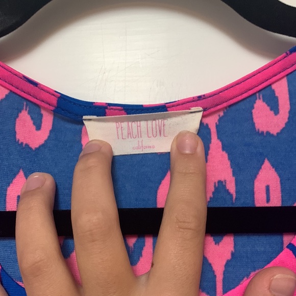 Pink and blue dress - Picture 3 of 4